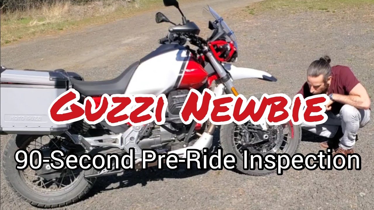 A 90-Second Motorcycle Pre-Ride Inspection You'll Actually Do Before EVERY Moto Guzzi Ride | ABCDEFG