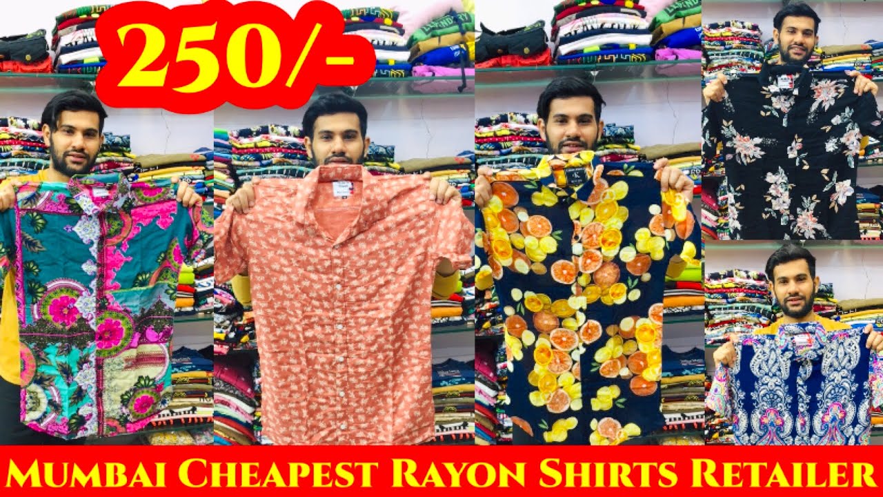 Mumbai biggest Rayon Shirts Retailer.Any Trending Rayon Shirts 250/ Single piece delivery