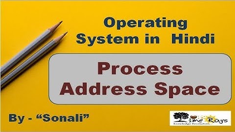 OS - Unit 3 - Part 10 - "Process Address Space" by Sonali Timerays.