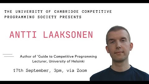 Antti Laaksonen speaks to the UCCPS