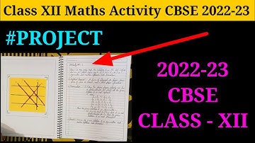 Class 12 Maths activity || 2022-23 CBSE || Maths activity || #cbse #2022_23