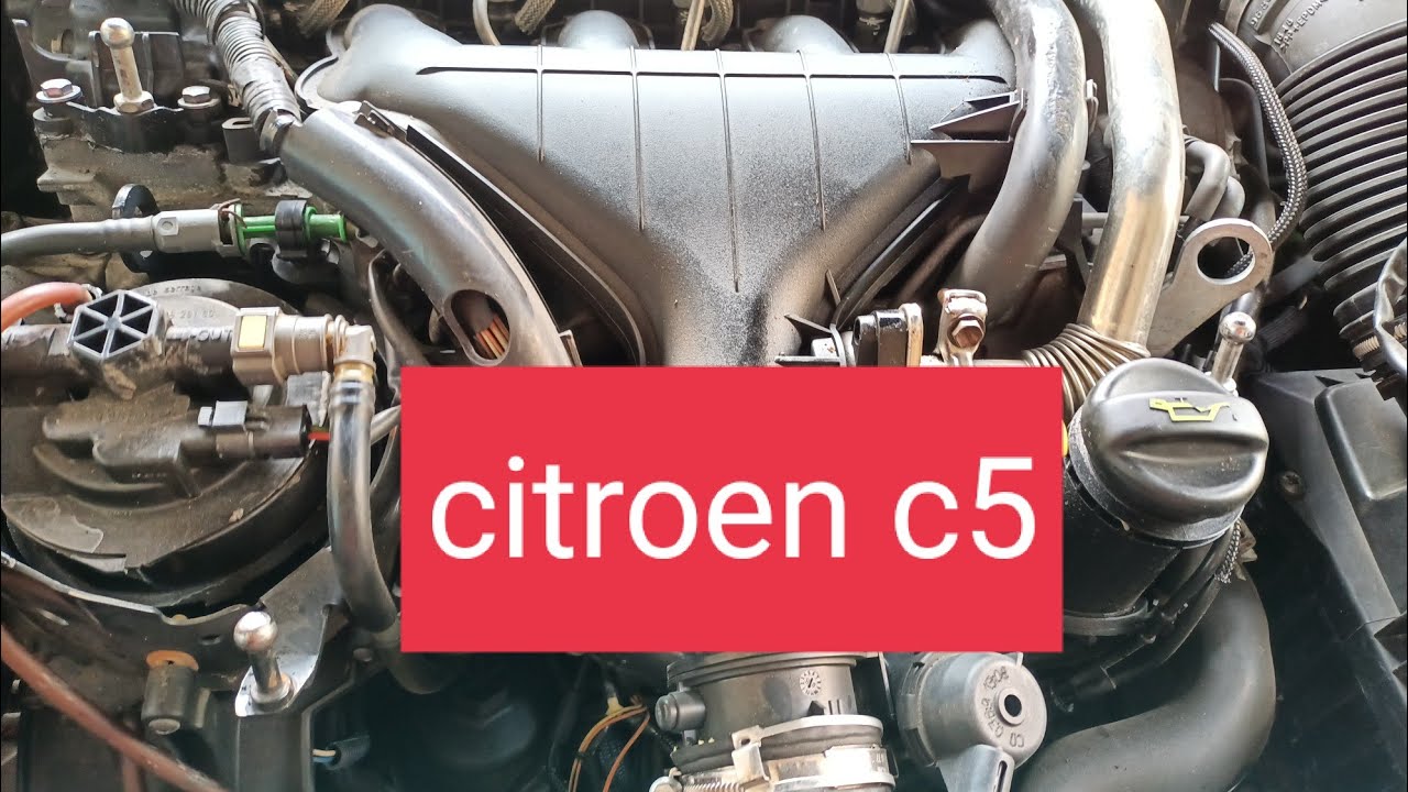 changement courroie de distribution moteur citroen c5 تغيير حزام محرك  سيطروين - YouTube