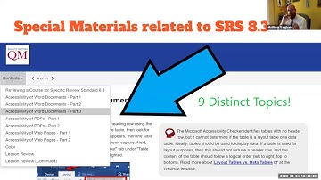 Accessible Accessibility: Making Sense of Specific Review Standard 8.3 in the APPQMR