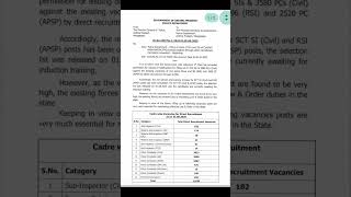AP Police SI &amp; Constable Vacancy List #information#shorts#youtubeshorts#ytshorts#viral#trending