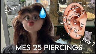 Mes 25 piercings (douleur, prix, anecdotes, ...)