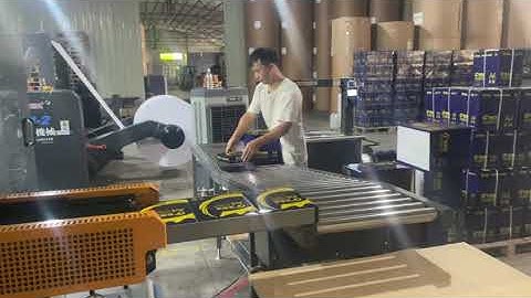 Output 10 reams per minute of CHM A4 copy paper 2 rolls sheeting and packaging production line #a4