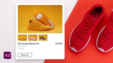 Design & Prototype a Shopping Widget using Nested Components in Adobe XD