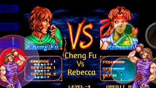 [PG] CHENG FU VS REBECCA.DOUBLE DRAGON FULL GAME PLAY IN ANDROID.POOR GAMER..