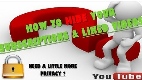 How to Hide Your Subscribed Channels And Liked Videos From Others |on Android/IOS || Stop People ||