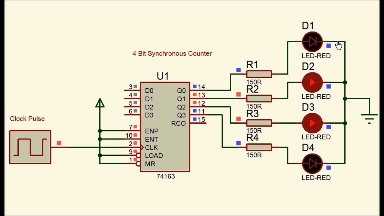4 Bit Synchronous Counter - YouTube