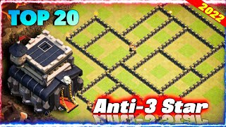 New Th9 War Bases 2022 || Copy Link || Th9 anti-3 star war base 2022 || Th9 war base link ......Coc