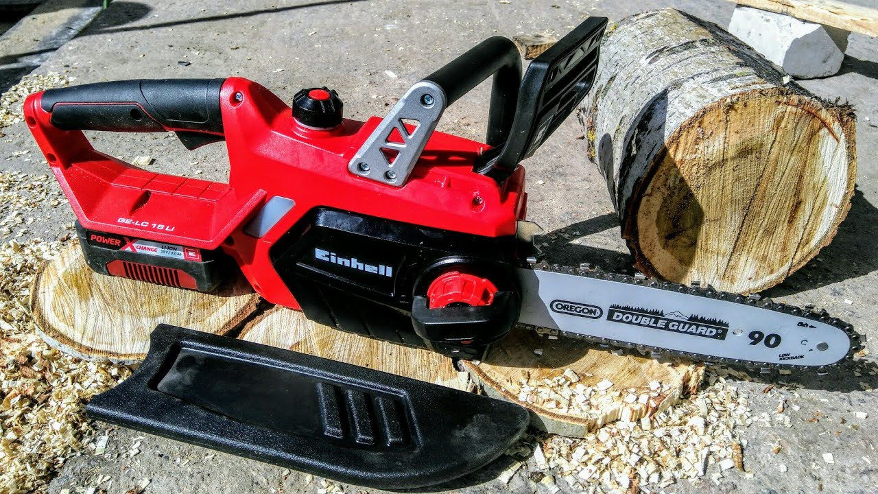 Probando la motosierra Einhell GE-LC 18 Li 