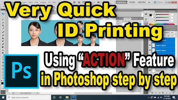 Quick ID Printing tool Tutorial - Using PhotoShop ACTION Feature-1000% Very Helpful