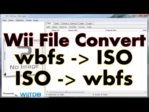 Wii 하드로더 wbfs 파일 변환 : Convert wbfs To ISO and ISO To wbfs