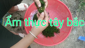 Rêu đá gói lá chuối Hấp Ẩm thực tây bắc cực kỳ hấp dẫn và thơm ngon.