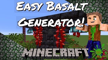 Minecraft Tutorial - How to make an easy Basalt Generator! 1.16 Survival tip!