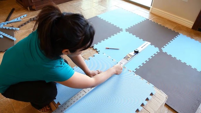 DIY Painted Foam Mats 