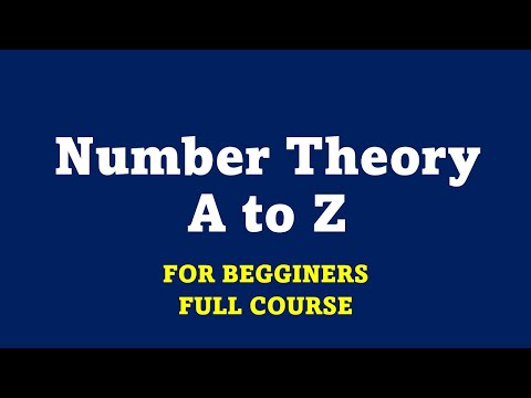 Number theory Full