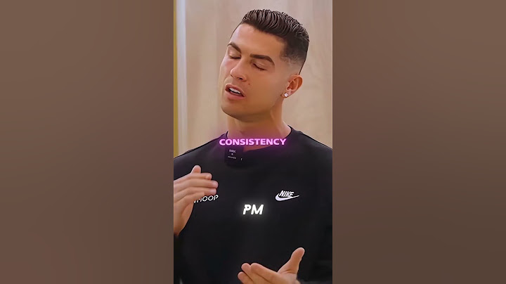 Cristiano Ronaldo on Consistency and Becoming the Best Football Player in the World🐐⚽️