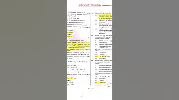UPSC CMS 2025 part 2 OBGY Answer key #upsccms #cms #2025 #answerkey
