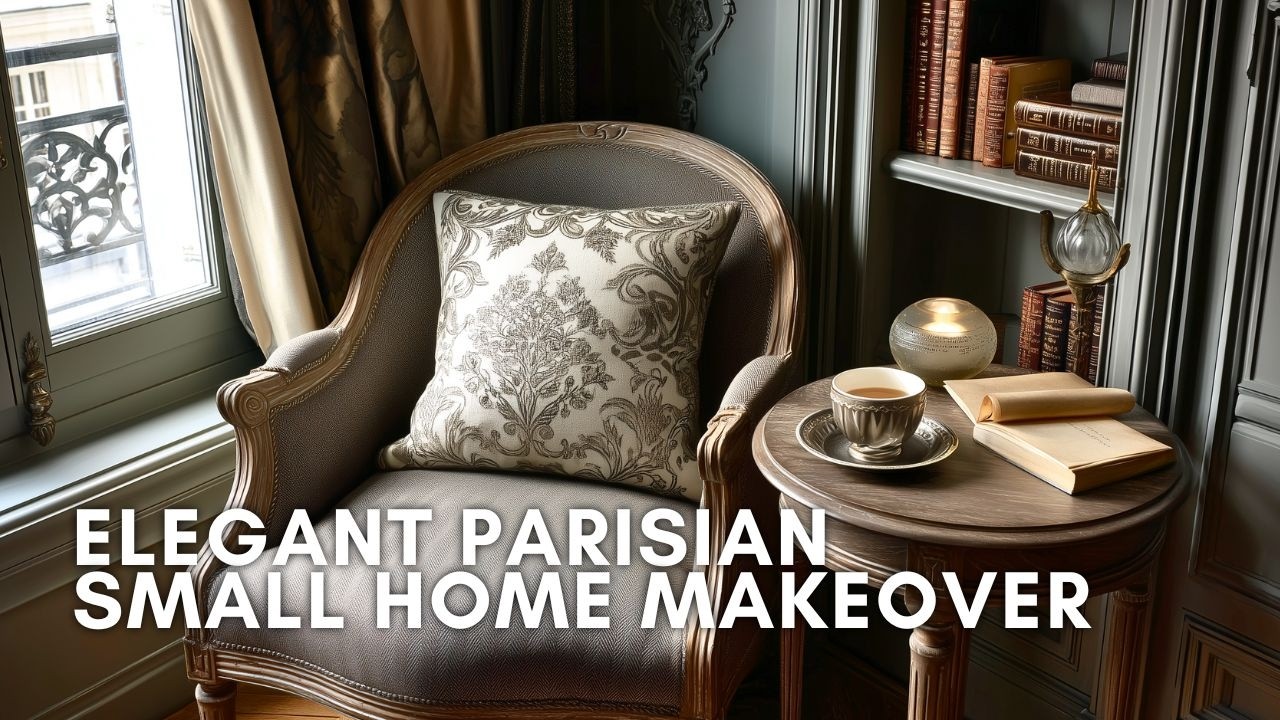 Elegant Parisian Small Home Makeover | Timeless French Decor Ideas for Compact Living