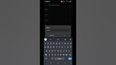 How to add APN in your phone SCOM 4G | #SCOM4G