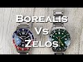 Borealis Sea Storm GMT Vs Zelos Mako GMT