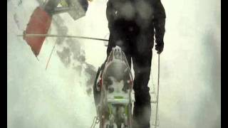 GoPro mount on Telemark ski test