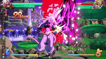 DRAGON BALL FighterZ: Android 21 getting knockdowns with assists