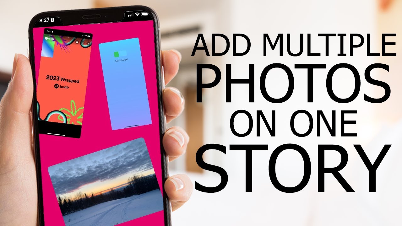How to Add Multiple Photos in One Instagram Story (2024) YouTube
