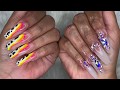 Watch Me Do My Nails| Acrylic Nails Full Set| Acrylic Nails Tutorial | Natali Carmona