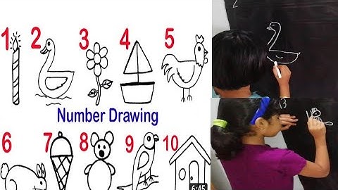 How to draw pictures using numbers  1 to  20.