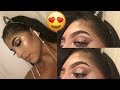 Peachy Glitter Cut Crease!