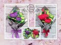 💐МИНИ БУКЕТИКИ ИЗ КОНФЕТ И ПАКЕТИКОВ ЧАЯ💐Подарок на 8 марта своими руками💐Анна Кохан💐Мастер класс