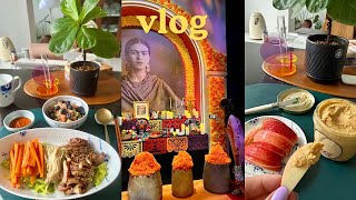 S'pore vlog| 싱가폴 일상기록 - 다이어트 요리| 프리다칼로 전시회| 100% 피넛버터 + 사과| 채소가 달다| 싱가폴 웨스틴호텔 뷔페