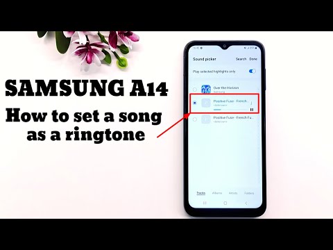 Samsung Galaxy A14 How To Set A Song As A Ringtone
