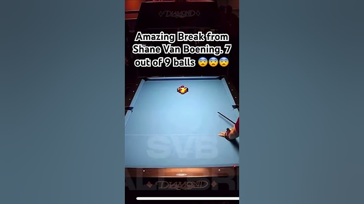 Terobosan Luar Biasa dari Shane Van Boening. 7 bola masuk dalam permainan 9 bola #luar biasa #cuetec