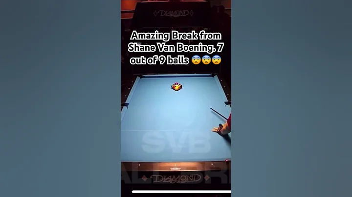 Amazing Break from Shane Van Boening. 7 balls potting in a break of 9 Ball game #amazing #cuetec