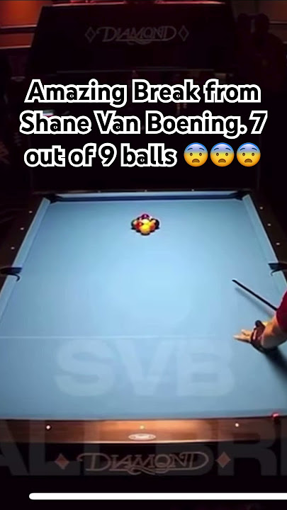 Amazing Break from Shane Van Boening. 7 balls potting in a break of 9 Ball game #amazing #cuetec