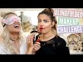 BLINDFOLDED MAKEUP CHALLENGE with Laura Lee!