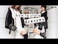 HOW TO STYLE DRESSES FOR WINTER | cold weather outfit ideas