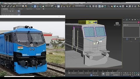 3Dsmax Tutorials, Tutorial on 3D Modeling & Texturing a WAG12b Indian locomotive in 3dsmax (Part 3)
