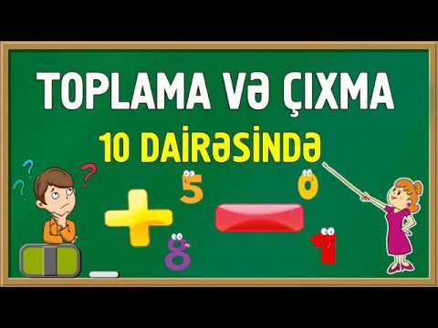 TOPLAMA VƏ ÇIXMA - 10 DAİRƏSİNDƏ (Riyaziyyat)