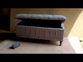 Sofa box penyimpanan warna grey bangku sofa  sofa depan tempat tidur  wibawa jepara furniture