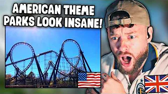 British Guy FIRST TIME Seeing the CRAZIEST Theme Parks in America!