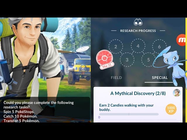 A Mythical Discovery Special Research - Pokémon GO
