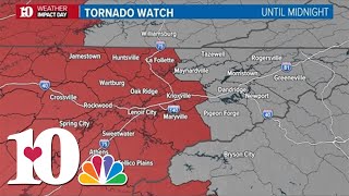 Another round of severe storms arrives in East Tennessee