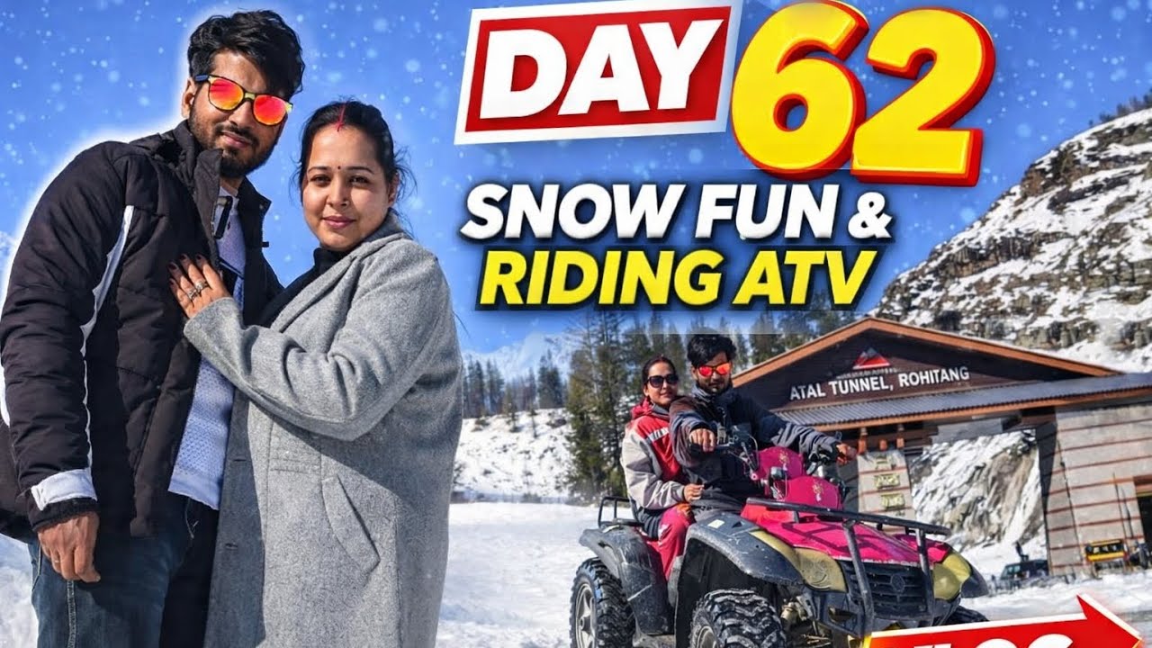 Day 62 From Adventure to Mall Road Nights 🏔️✨ | Atal Tunnel Travel Vlog