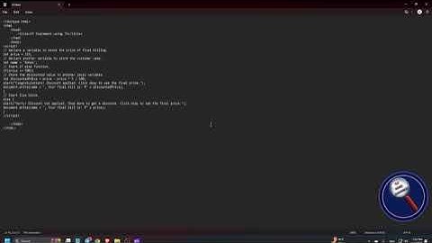Javascript With Screen readers Part4: Create Billing System With Condition Using If Else Function