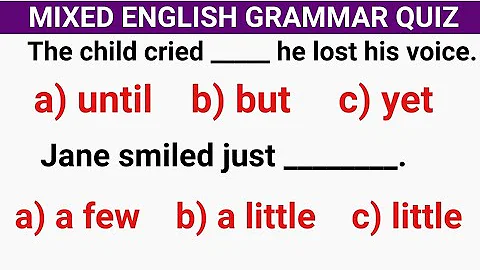 ENGLISH GRAMMAR QUIZ: can you score 20/20?